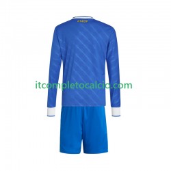 Maglia Real Madrid Terza Divisa 2025-2026 Manica Lunga ,Bambino