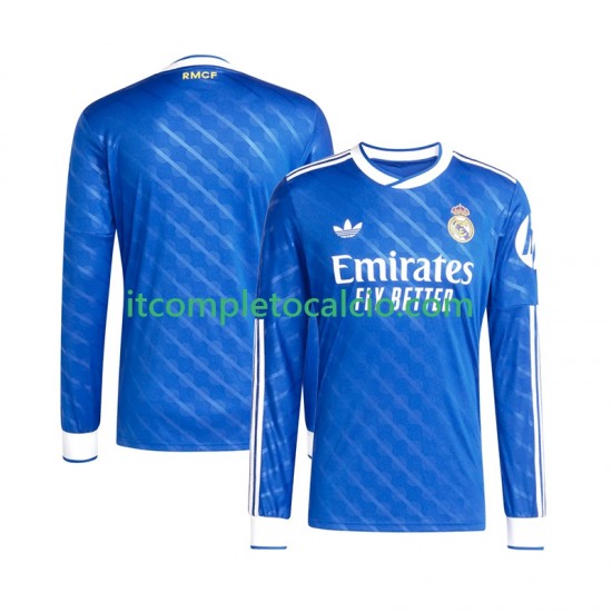 Maglia Real Madrid Terza Divisa 2025-2026 Manica Lunga ,Uomo