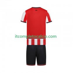 Maglia Sheffield United Divisa Home 2025-2026 Manica Corta ,Bambino