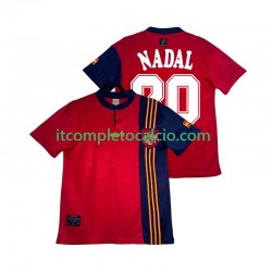 Maglia Spagna NADAL 20 1996 Retro Divisa Home Manica Corta ,Uomo