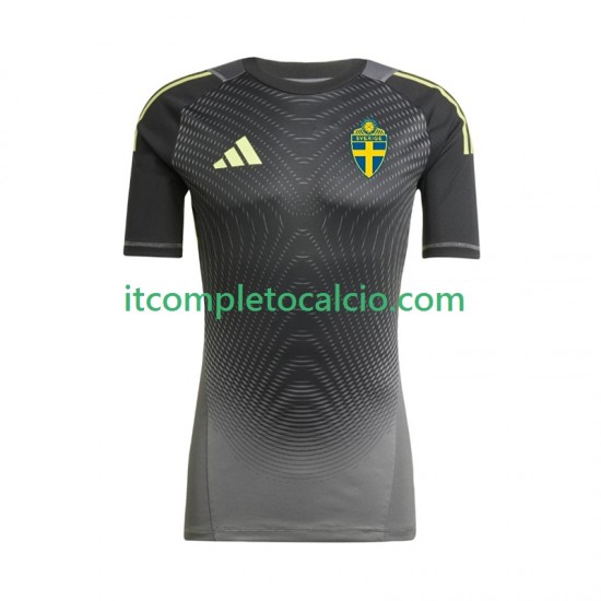 Maglia Svezia Portiere Divisa Away 2025-2026 Manica Corta ,Uomo