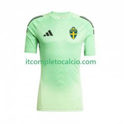 Maglia Svezia Portiere Divisa Home 2025-2026 Manica Corta ,Uomo