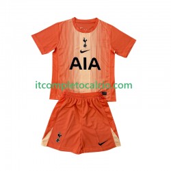 Maglia Tottenham Hotspur Portiere Terza Divisa 2025-2026 Manica Corta ,Bambino