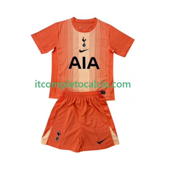 Maglia Tottenham Hotspur Portiere Terza Divisa 2025-2026 Manica Corta ,Bambino