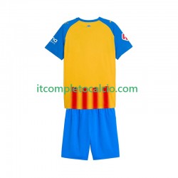 Maglia Valencia CF Terza Divisa 2025-2026 Manica Corta ,Bambino