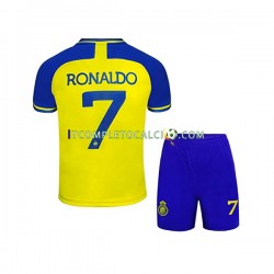Maglia Al-Nassr Ronaldo 7 Divisa Home 2022-2023 Manica Corta ,Bambino