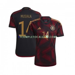Maglia Germania Musiala 14 Divisa Away Mondiali 2022 Manica Corta ,Uomo