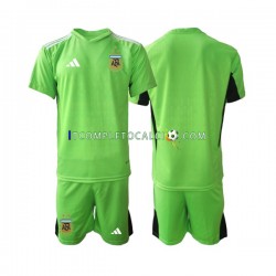 Maglia Argentina Portiere Divisa Home Mondiali 2022 Manica Corta ,Bambino