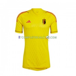 Maglia Belgio Portiere Divisa Away Mondiali 2022 Manica Corta ,Uomo