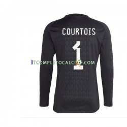 Maglia Belgio Courtois 1 Portiere Divisa Away 2022 Manica Lunga ,Uomo