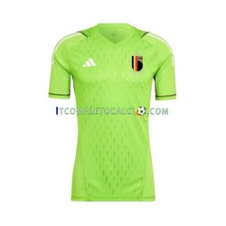 Maglia Belgio Portiere Divisa Home 2021-2022 Manica Corta ,Uomo