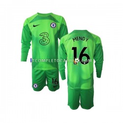 Maglia Chelsea Edouard Mendy 16 Portiere Terza Divisa 2022-2023 Manica Lunga ,Bambino