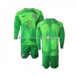 Maglia Chelsea Portiere Terza Divisa 2022-2023 Manica Lunga ,Bambino
