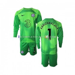 Maglia Chelsea Kepa Arrizabalaga 1 Portiere Terza Divisa 2022-2023 Manica Lunga ,Bambino