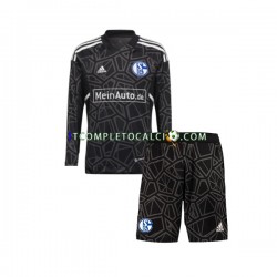 Maglia Schalke 04 FC Portiere Divisa Home 2022-2023 Manica Lunga ,Bambino