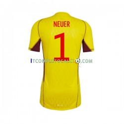 Maglia Germania Manuel Neuer 1 Portiere Divisa Away Mondiali 2022 Manica Corta ,Uomo