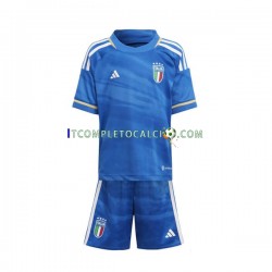 Maglia Italia Divisa Home 2023 Manica Corta ,Bambino