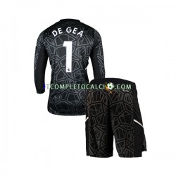 Maglia Manchester United DE GEA 1 Portiere Divisa Away 2022-2023 Manica Lunga ,Bambino