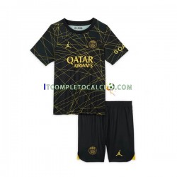 Maglia Paris Saint-Germain Quarto Divisa 2022-2023 Manica Corta ,Bambino
