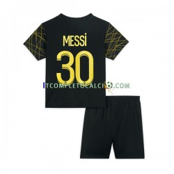 Maglia Paris Saint-Germain Lionel Messi 30 Quarto Divisa 2022-2023 Manica Corta ,Bambino