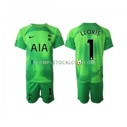 Maglia Tottenham Hotspur Hugo Lloris 1 Portiere Divisa Away 2022-2023 Manica Corta ,Bambino