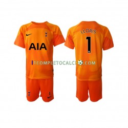 Maglia Tottenham Hotspur Hugo Lloris 1 Portiere Terza Divisa 2022-2023 Manica Corta ,Bambino