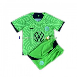 Maglia VfL Wolfsburg Divisa Home 2022-2023 Manica Corta ,Bambino