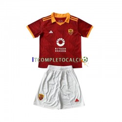 Maglia AS Roma Quarto Divisa 2023-2024 Manica Corta ,Bambino