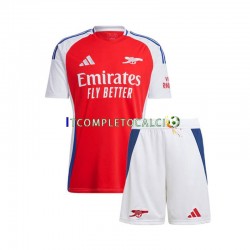 Maglia Arsenal Divisa Home 2024-2025 Manica Corta ,Bambino