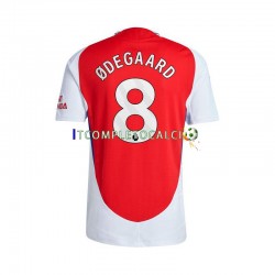 Maglia Arsenal Martin Odegaard 8 Divisa Home 2024-2025 Manica Corta ,Uomo