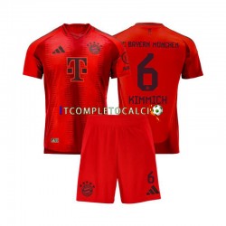 Maglia FC Bayern München Joshua Kimmich 6 Divisa Home 2024-2025 Manica Corta ,Bambino