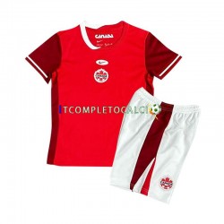 Maglia Canada Divisa Home 2024 Manica Corta ,Bambino