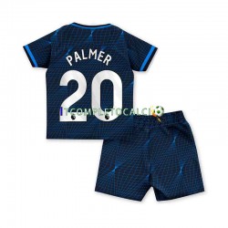 Maglia Chelsea Cole Palmer 20 Divisa Away 2023-2024 Manica Corta ,Bambino