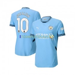 Maglia Manchester City Jack Grealish 10 Divisa Home 2024-2025 Manica Corta ,Uomo