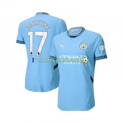 Maglia Manchester City Kevin De Bruyne 17 Divisa Home 2024-2025 Manica Corta ,Uomo
