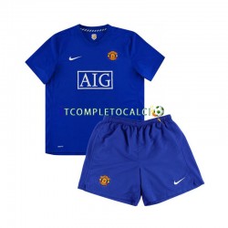 Maglia Manchester United Retro Divisa Away 2008 Manica Corta ,Bambino