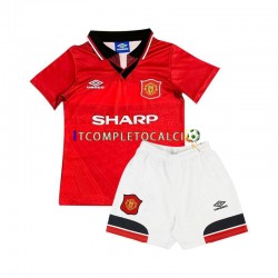Maglia Manchester United Retro Divisa Home 1994 Manica Corta ,Bambino