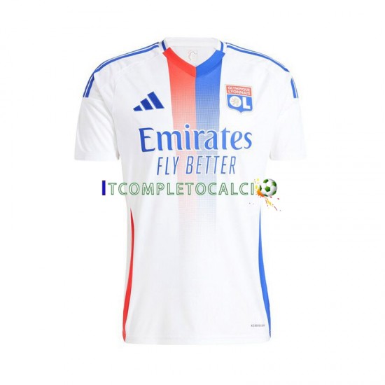 Maglia Olympique Lyonnais Divisa Home 2024-2025 Manica Corta ,Uomo