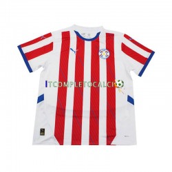 Maglia Paraguay Divisa Home 2024 Manica Corta ,Uomo