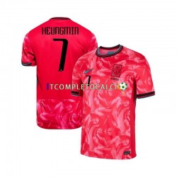 Maglia Corea del Sud Heungmin 7 Divisa Home 2024 Manica Corta ,Uomo