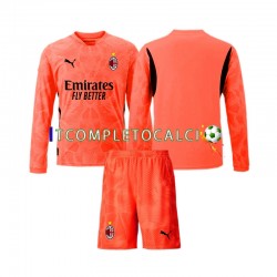 Maglia AC Milan Portiere Quarto Divisa 2024-2025 Manica Lunga ,Bambino