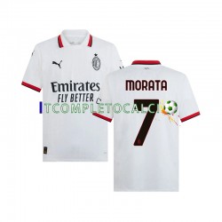 Maglia AC Milan Morata 7 Divisa Away 2024-2025 Manica Corta ,Uomo