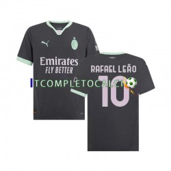 Maglia AC Milan Rafael Leao 10 Terza Divisa 2024-2025 Manica Corta ,Uomo