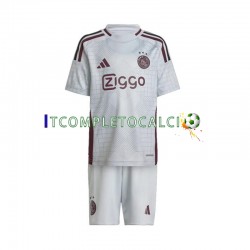 Maglia AFC Ajax Terza Divisa 2024-2025 Manica Corta ,Bambino