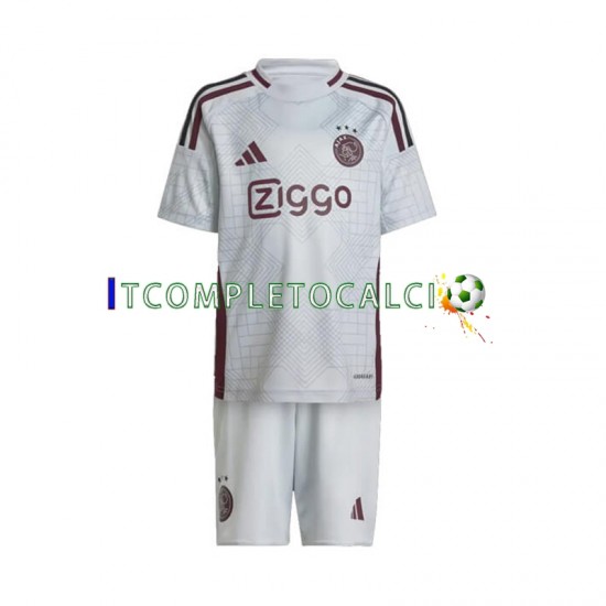 Maglia AFC Ajax Terza Divisa 2024-2025 Manica Corta ,Bambino