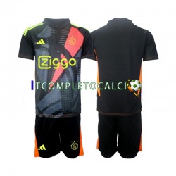 Maglia AFC Ajax Portiere Divisa Home 2024-2025 Manica Corta ,Bambino