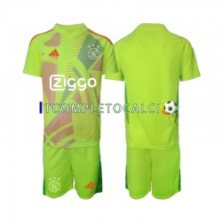 Maglia AFC Ajax Portiere Terza Divisa 2024-2025 Manica Corta ,Bambino
