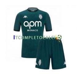 Maglia AS Monaco Divisa Away 2024-2025 Manica Corta ,Bambino