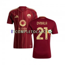 Maglia AS Roma Paulo Dybala 21 Divisa Home 2024-2025 Manica Corta ,Uomo
