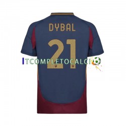 Maglia AS Roma Paulo Dybala 21 Terza Divisa 2024-2025 Manica Corta ,Uomo